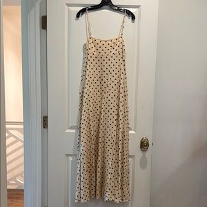 VRG GRL Polka Dot Spaghetti Strap Dress